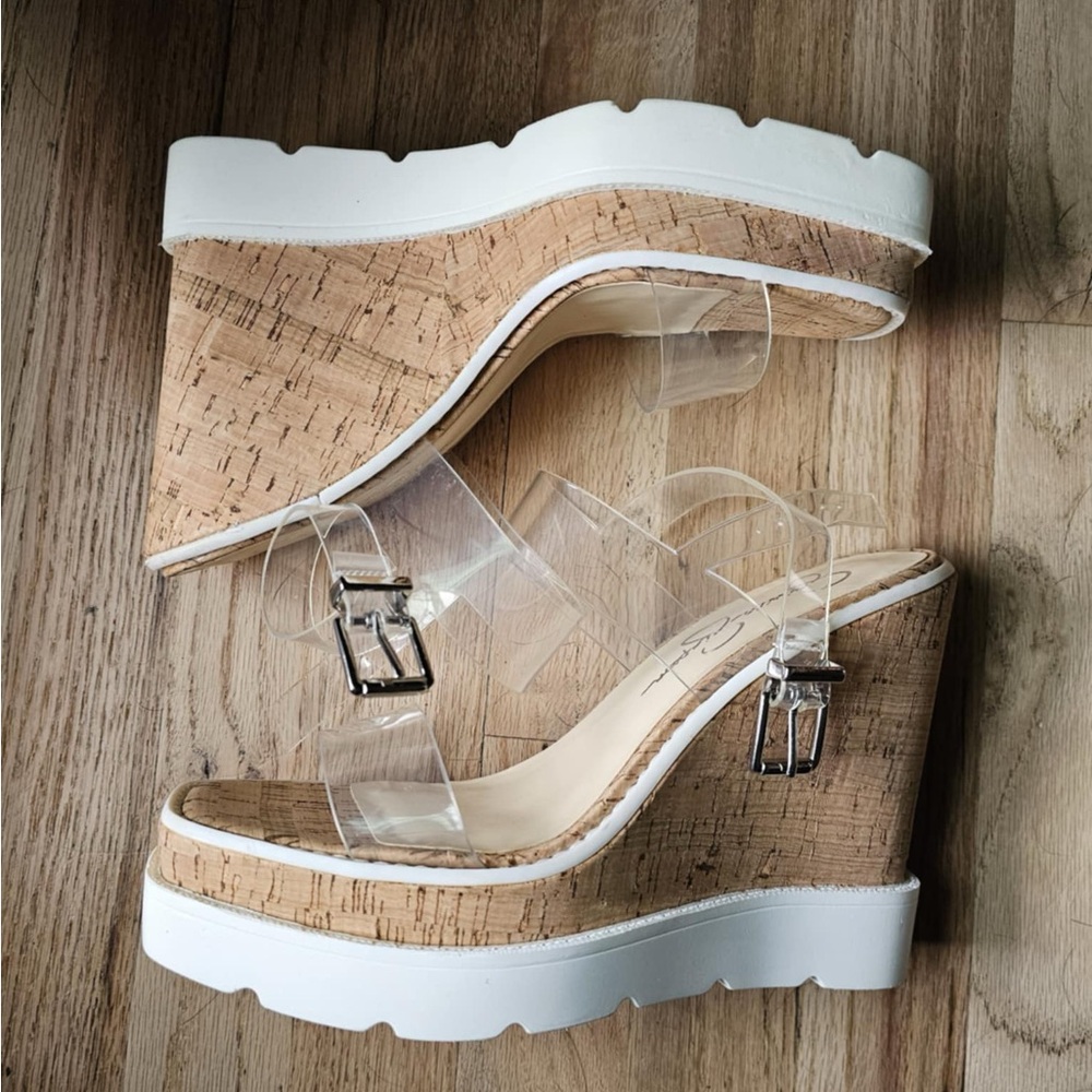 Transparent Wedge Sandals